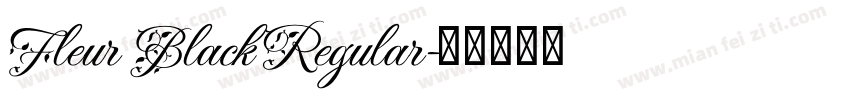 Fleur Black Regular字体转换